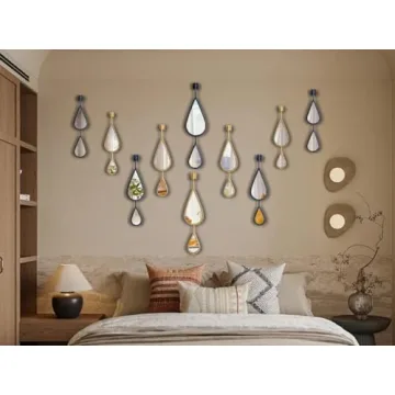 BAODANFU Decorative Teardrop Wall Mirrors 5-Pack
