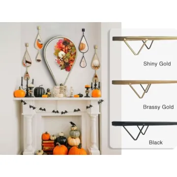 BAODANFU Decorative Teardrop Wall Mirrors 5-Pack