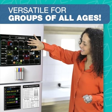 Magnetic Chalkboard Calendar Family Organizer Menu Planner