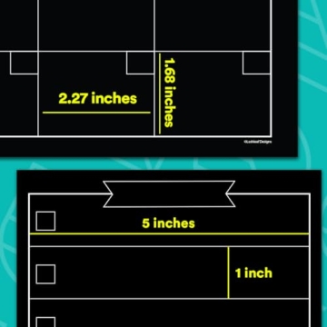Magnetic Chalkboard Calendar Family Organizer Menu Planner