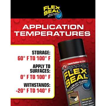 Flex Seal, 14 oz, 2-Pack, Red, Stop Leaks Instantly, Waterproof Rubber Spray On Sealant Coating, Perfect for Gutters, Wood, RV, Campers, Roof Repair, Skylights, Windows, and More