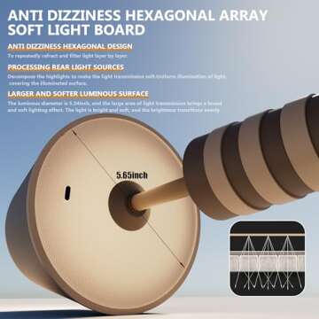 New Cordless Table/Desk Lamp, 8000mAh Rechargeable Battery Operated,Double Luminescence Dimming for Restaurant/Bedroom/Bars/Outdoor Party/Camping/Coffee Shop Night Light (Dark & Light Brown 1PACK)