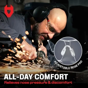 NoCry Clear Safety Glasses - Anti-Fog & UV Protection