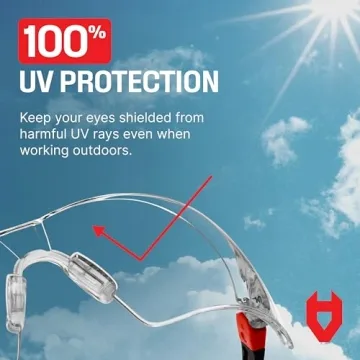 NoCry Clear Safety Glasses - Anti-Fog & UV Protection