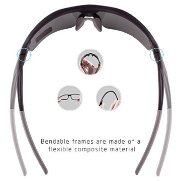 Polarized Sports Sunglasses with 5 Lenses for Active Lifestyle