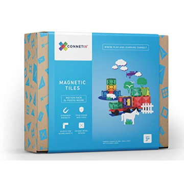 Connetix Tiles 24 Piece Motion Pack for Creative Play