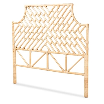 Elegant Bali & Pari Jayliah Rattan Headboard for Queen Bed