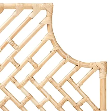 Elegant Bali & Pari Jayliah Rattan Headboard for Queen Bed