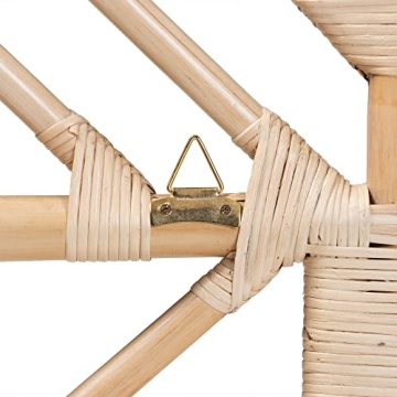 Elegant Bali & Pari Jayliah Rattan Headboard for Queen Bed