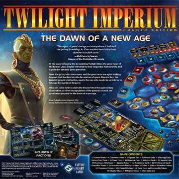 Twilight Imperium: 4th Edition Board Game - Epic Galactic Conquest! Sci-Fi Strategy Game, Adventure ...