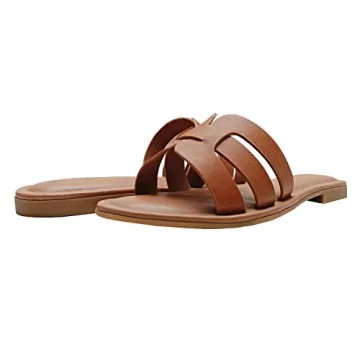 The Drop Women's Monika Sandal, Mocha, 7 B US