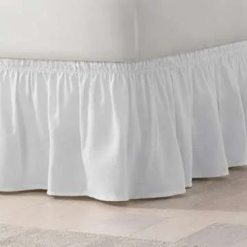 Easy Fit Elastic Bed Skirt - Elegant and Easy On/Off
