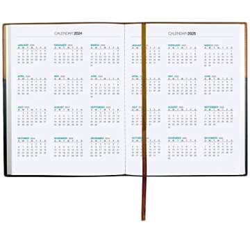 Global Printed Products 2023 Planner Calendar 8"x10" : Includes 14 Months (Nov 2022 to Dec 2023) / 2023 Weekly Planner/Weekly Agenda/Monthly Calendar Organizer (Black/Brown)