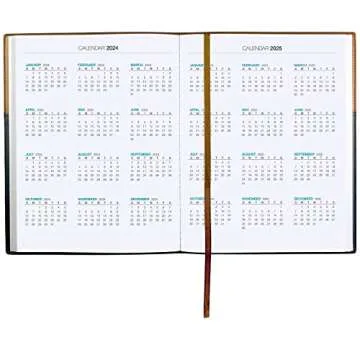 Global Printed Products 2023 Planner Calendar 8"x10" : Includes 14 Months (Nov 2022 to Dec 2023) / 2023 Weekly Planner/Weekly Agenda/Monthly Calendar Organizer (Black/Brown)