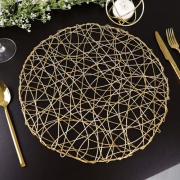 Efavormart 8FT Tall Gold Hexagonal Metal Wedding Arch - Perfect Photo Booth Backdrop