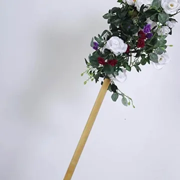 Elegant 8FT Gold Hexagonal Wedding Arch for Celebrations