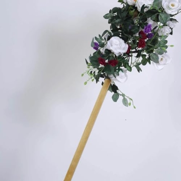 Elegant 8FT Gold Hexagonal Wedding Arch for Celebrations