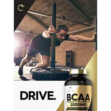 Carlyle BCAA Amino Acids Capsules | 2000mg | Non-GMO