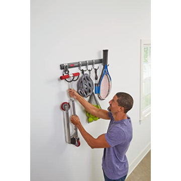 Rubbermaid FastTrack Garage Storage Hooks - Heavy Duty Organizer