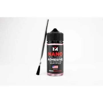 Nano Polymer Adhesive (50ml) - Ultimate 3D Printing Bed & Build Plate Adhesion - No Mess, Non-Toxic, Works for PLA, ABS, PEI, PEEK, Nylon, PC and More. Easy Application, Easy to Clean!