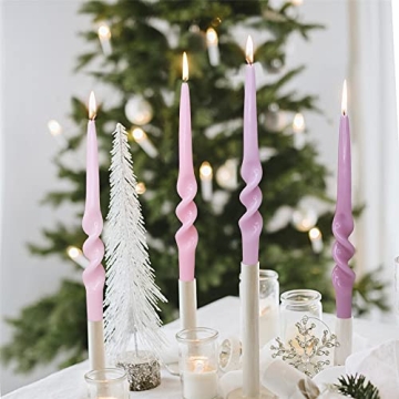 Spiral Taper Candle Set for Home Weddings Decor