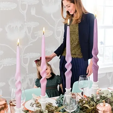 Spiral Taper Candle Set for Home Weddings Decor