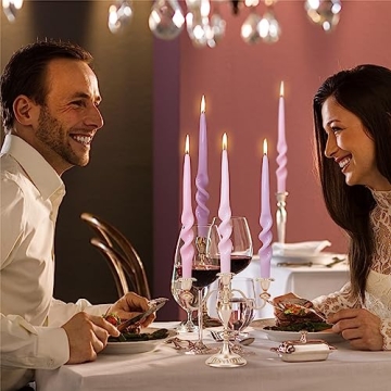 Spiral Taper Candle Set for Home Weddings Decor