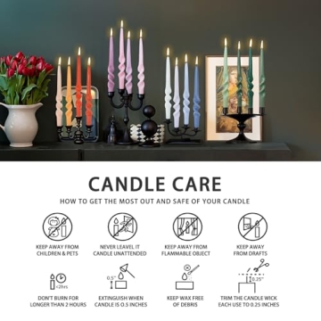 Spiral Taper Candle Set for Home Weddings Decor