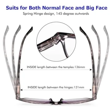 Blue Light Blocking Oversize Reading Glasses for Men