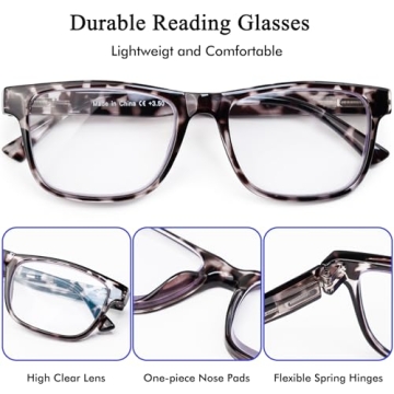Blue Light Blocking Oversize Reading Glasses for Men