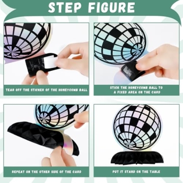 2025 Happy New Year Holiday Honeycomb Centerpieces