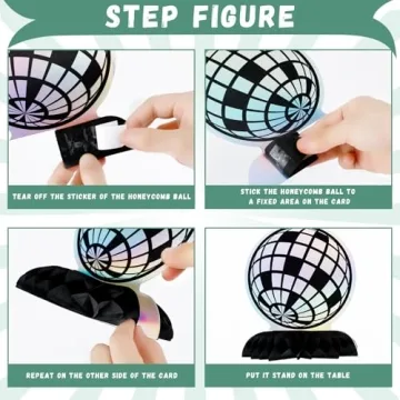 2025 Happy New Year Holiday Honeycomb Centerpieces