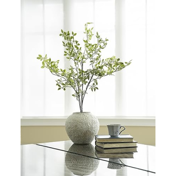 Stylish CozyWel White Ceramic Vase for Home Decor