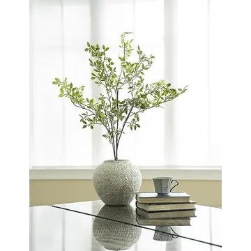 Stylish CozyWel White Ceramic Vase for Home Decor