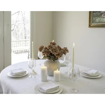 Stylish CozyWel White Ceramic Vase for Home Decor