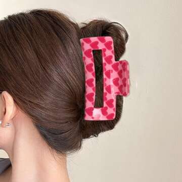 Valentine's Day Heart Hair Clips - Trendy Accessories for Women