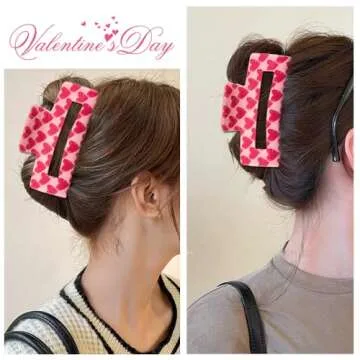 Valentine's Day Heart Hair Clips - Trendy Accessories for Women