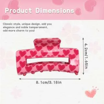 Valentine's Day Heart Hair Clips - Trendy Accessories for Women