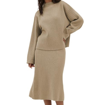 CHYRII Women's Cozy Two-Piece Sweater Dress Lounge Set - Stylish & Comfortable