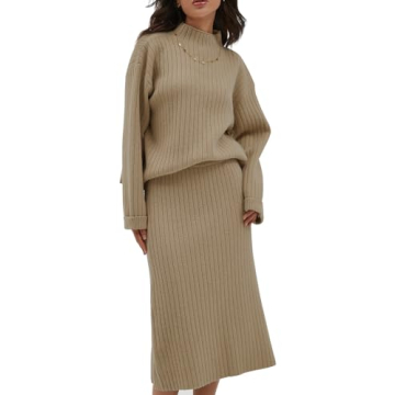 CHYRII Women's Two-Piece Sweater Dress Lounge Set - Stylish Comfort