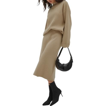 CHYRII Women's Two-Piece Sweater Dress Lounge Set - Stylish Comfort