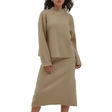 CHYRII Women's Two-Piece Sweater Dress Lounge Set - Stylish Comfort