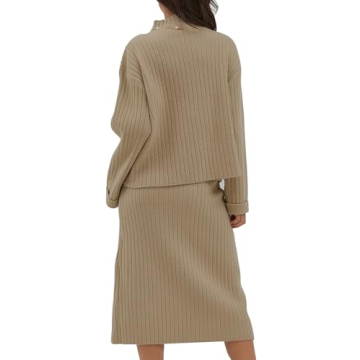 CHYRII Women's Two-Piece Sweater Dress Lounge Set - Stylish Comfort