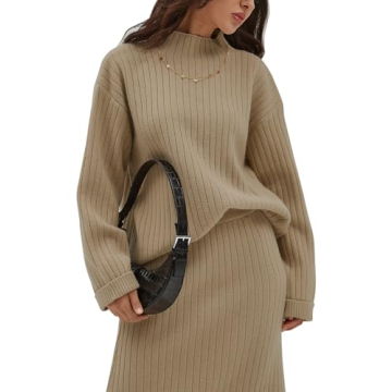 CHYRII Women's Two-Piece Sweater Dress Lounge Set - Stylish Comfort