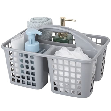 Andmey Cleaning Caddy Basket: Versatile Shower & Cleaning Supplies Organizer in Gray
