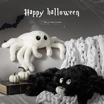 Phantoscope Spider Shaped Throw Pillow for Halloween