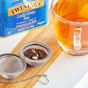 Twinings Lady Grey Loose Leaf Tea, Fragrant, Bright and Light Black Tea Infused with Orange, Lemon, and Bergamot Flavors, Aromatic and Flavorful Blend, 3.53 Oz