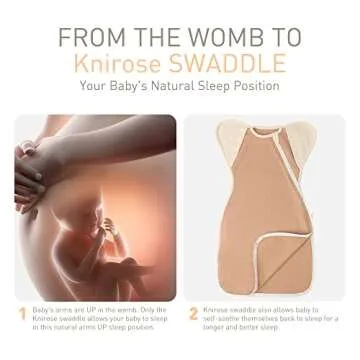 Knirose Swaddle Blanket with Arms Up Design for Infants