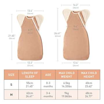 Knirose Swaddle Blanket with Arms Up Design for Infants