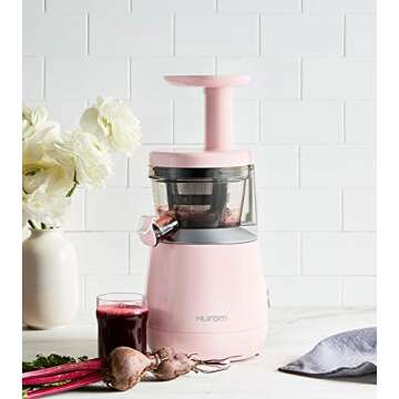 Hurom H310A Personal Self Feeding Slow Masticating Juicer (HP Pink)